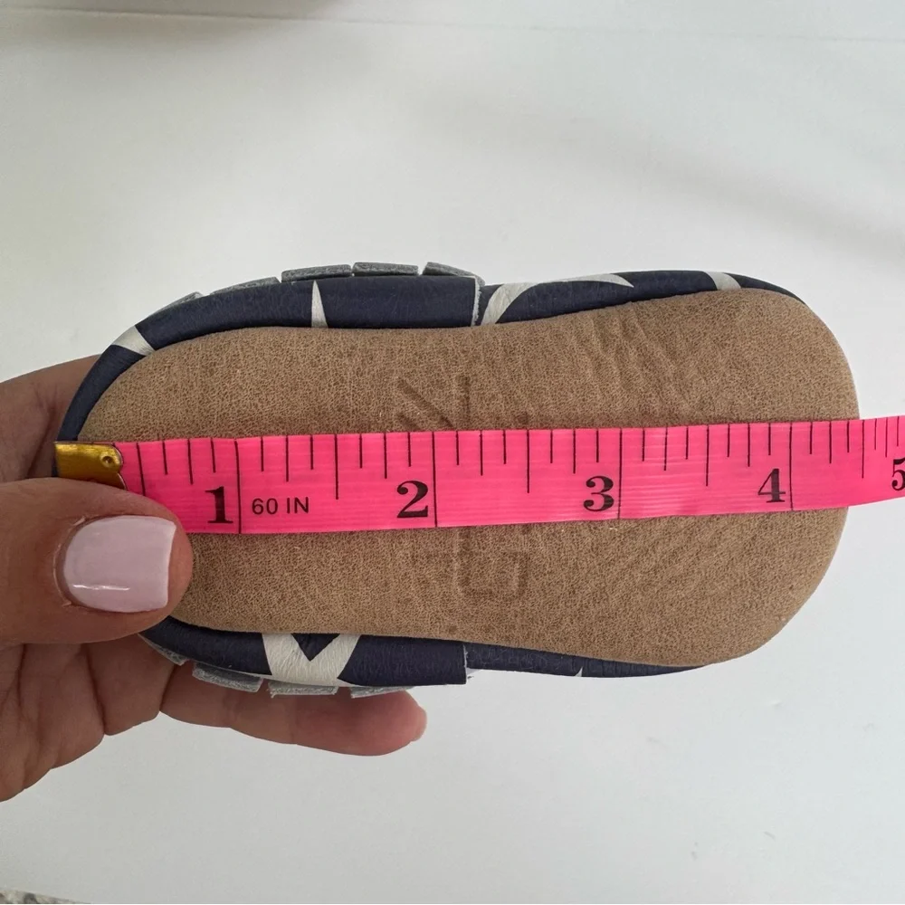 Freshly Picked Star Spangled Baby Moccasin Size 2 (6-12 Months)